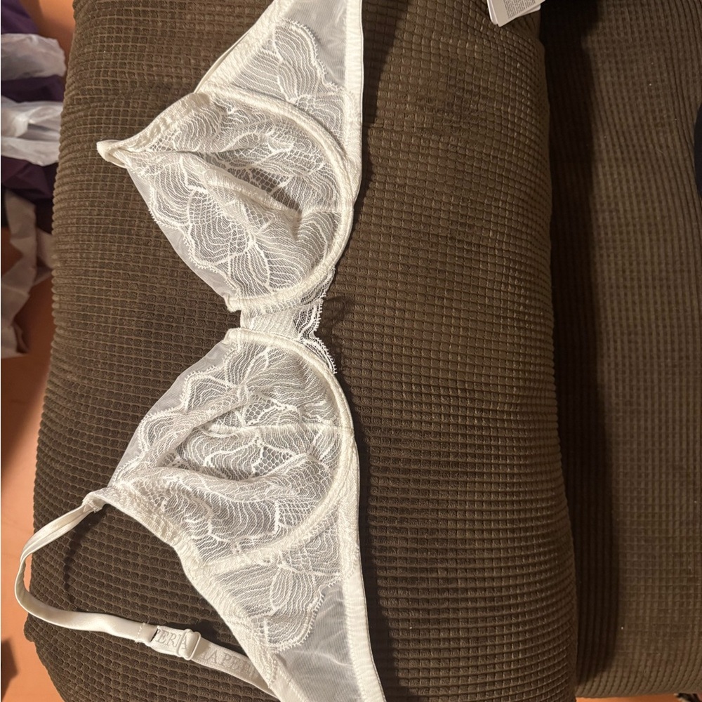 Elegant White Lace Bra